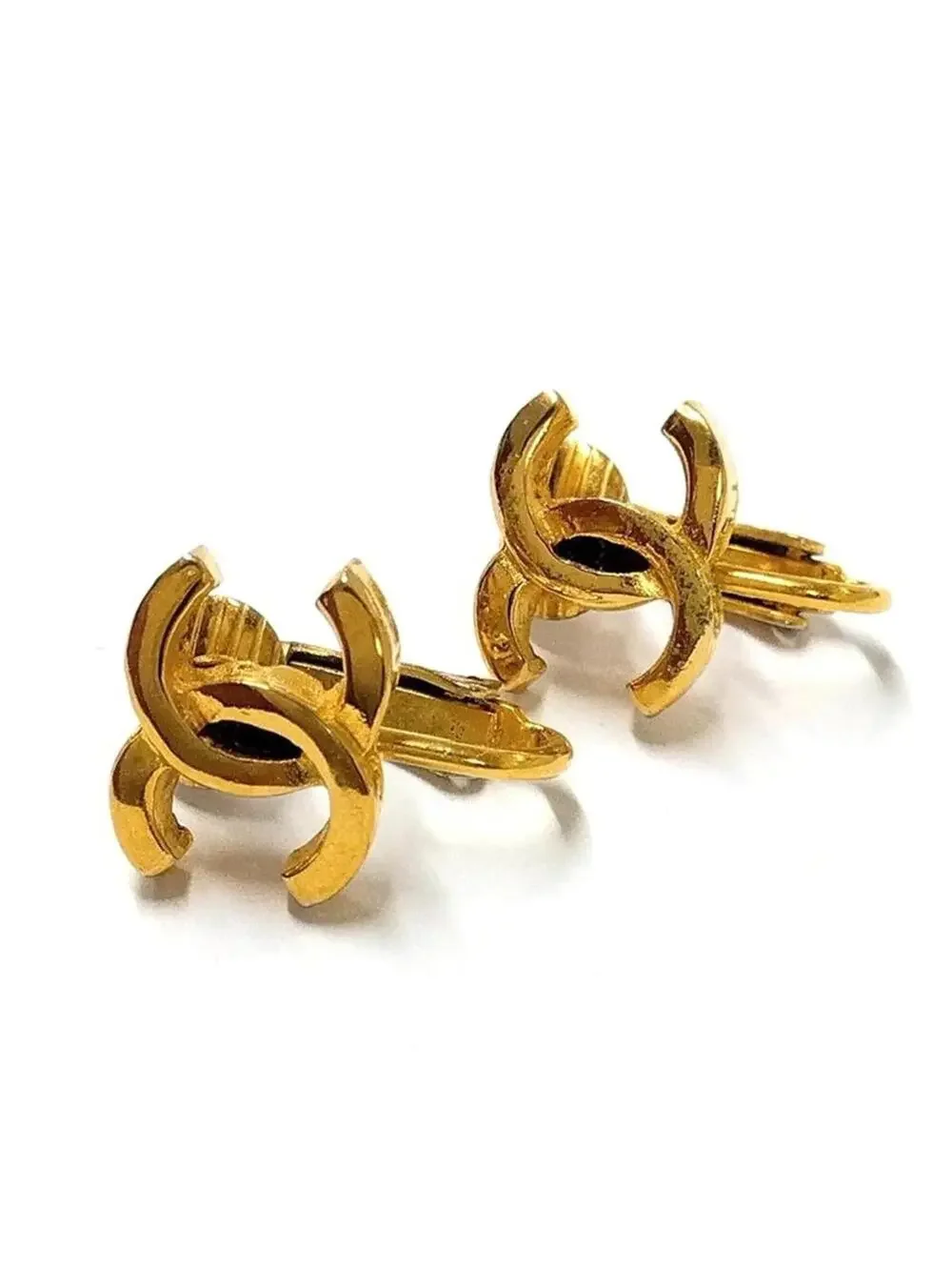 Chanel Cc Logo Clip-On Earrings Metal #299777C62B